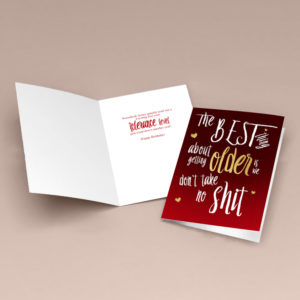 Don't Take Shit Birthday Card