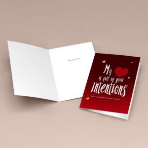 Good Intentions Apology Card