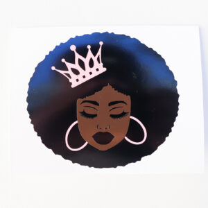Black Queen Pink Crown + Earrings