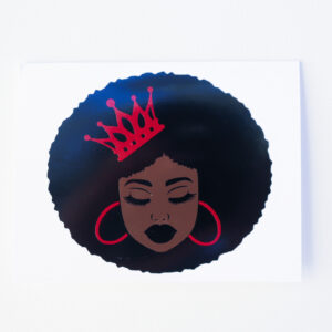 Black Queen Red Crown + Earrings